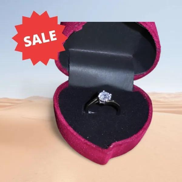 Modern Design Adjustable Ring with Zircon Stone - 1 Pc