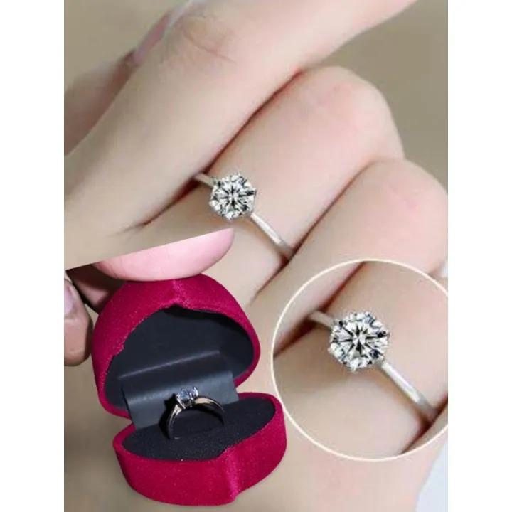 Modern Design Adjustable Ring with Zircon Stone - 1 Pc
