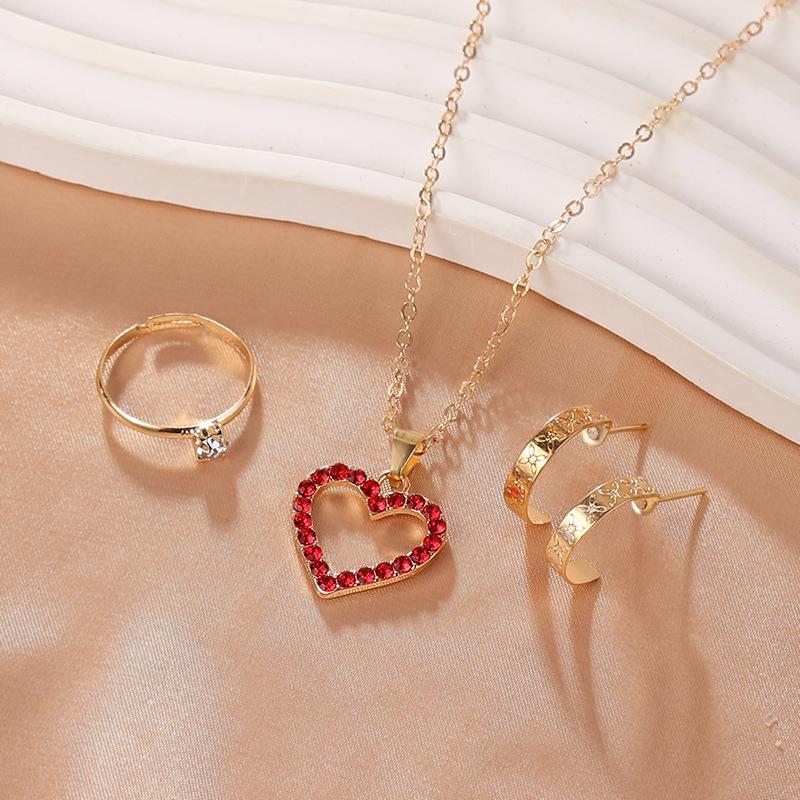 Gold Plated Gemstone Necklace Set